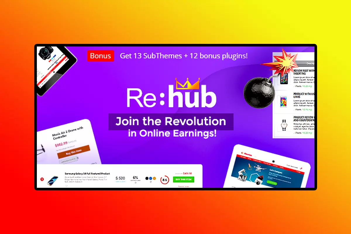 Rehub WordPress Theme Version 19.7.4 Price Comparison, Multi Vendor Marketplace WordPress Theme