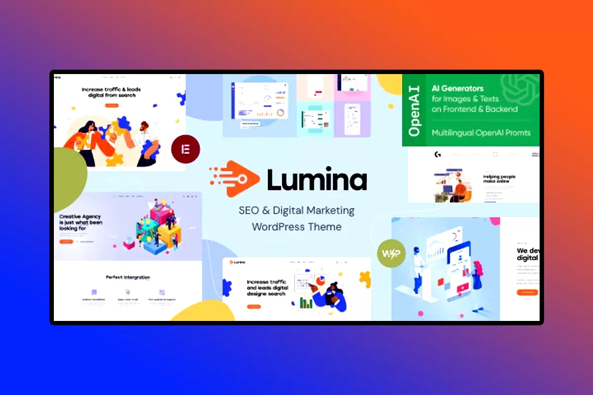 Lumina WordPress Theme Version 1.3 Creative Agency WordPress Theme