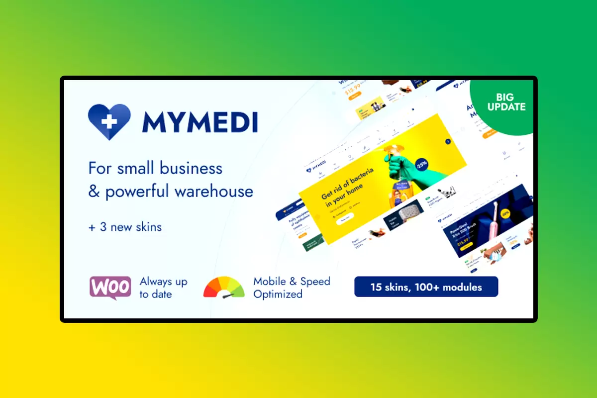 MyMedi WordPress Theme Version 1.5.4 Responsive WooCommerce WordPress Theme