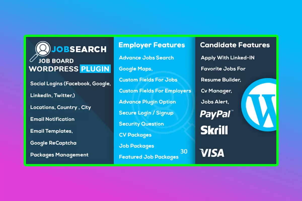 JobSearch WP Job Board WordPress Plugin Version 2.5.9 Job Board Plugin For WordPress Websites