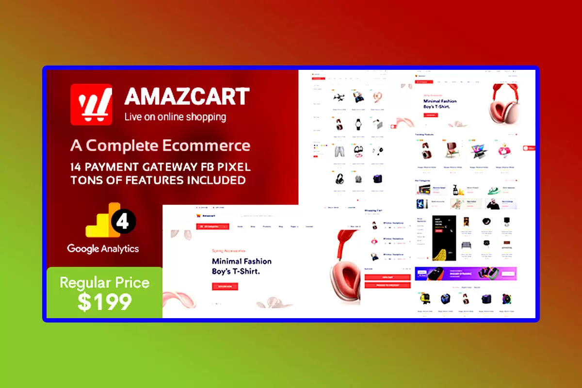 AmazCart PHP Script Version 4.3 Laravel E-Commerce System CMS Multi-Vendor