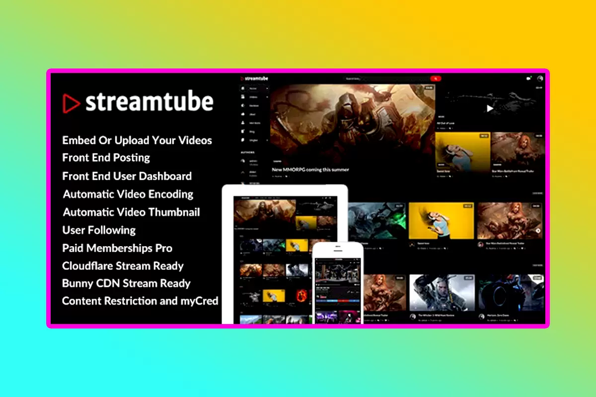 StreamTube WordPress Theme Version 3.0.32 Video Streaming WordPress Theme