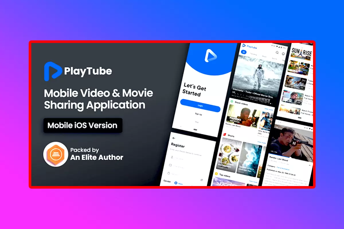 PlayTube Mobile APP Source Code Version 1.9 Sharing Video Script Application