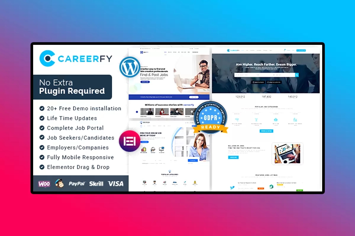 Careerfy WordPress Theme Version 9.6.7 Job Board WordPress Theme