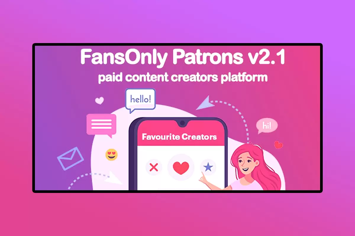 PHP FansOnly Patrons PHP Script Version 2.5 Paid Content Creators Platform