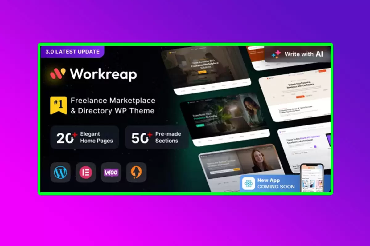 Workreap Version 3.0.9 WordPress Theme For Freelance Marketplace