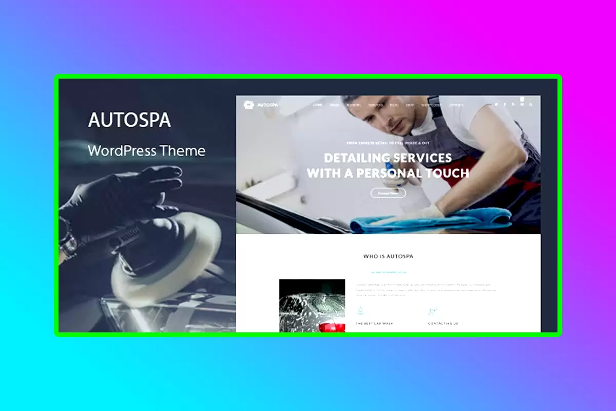 Auto Spa WordPress Theme Version 3.3 Car Wash And Service Theme