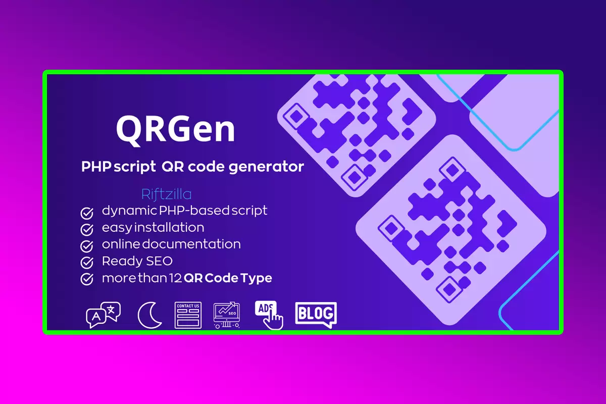 QRGen PHP Script Version 1.0 Powerful PHP QR Code Generation Script