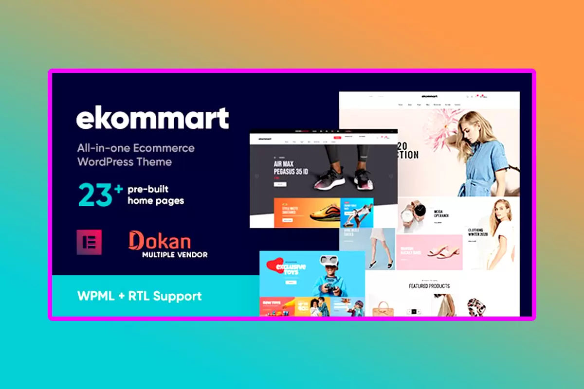 Ekommart WordPress Theme Version 4.1.4 All-In-One E-Commerce WordPress Theme