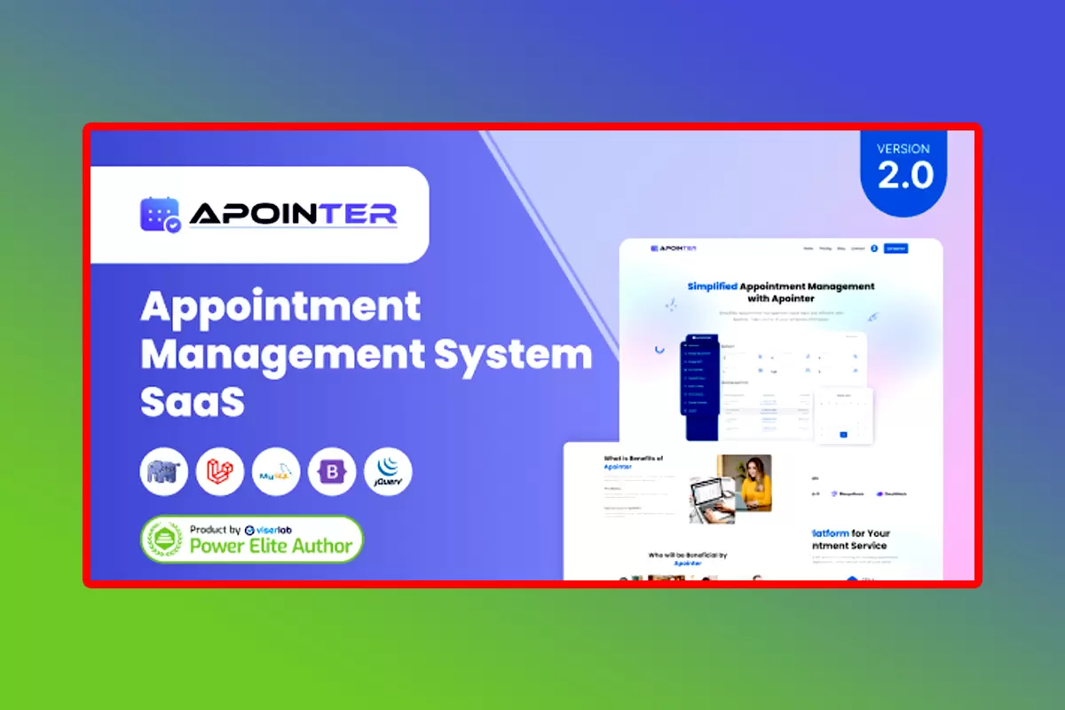 Apointer PHP Script Version 2.0 Appointment Management System SaaS