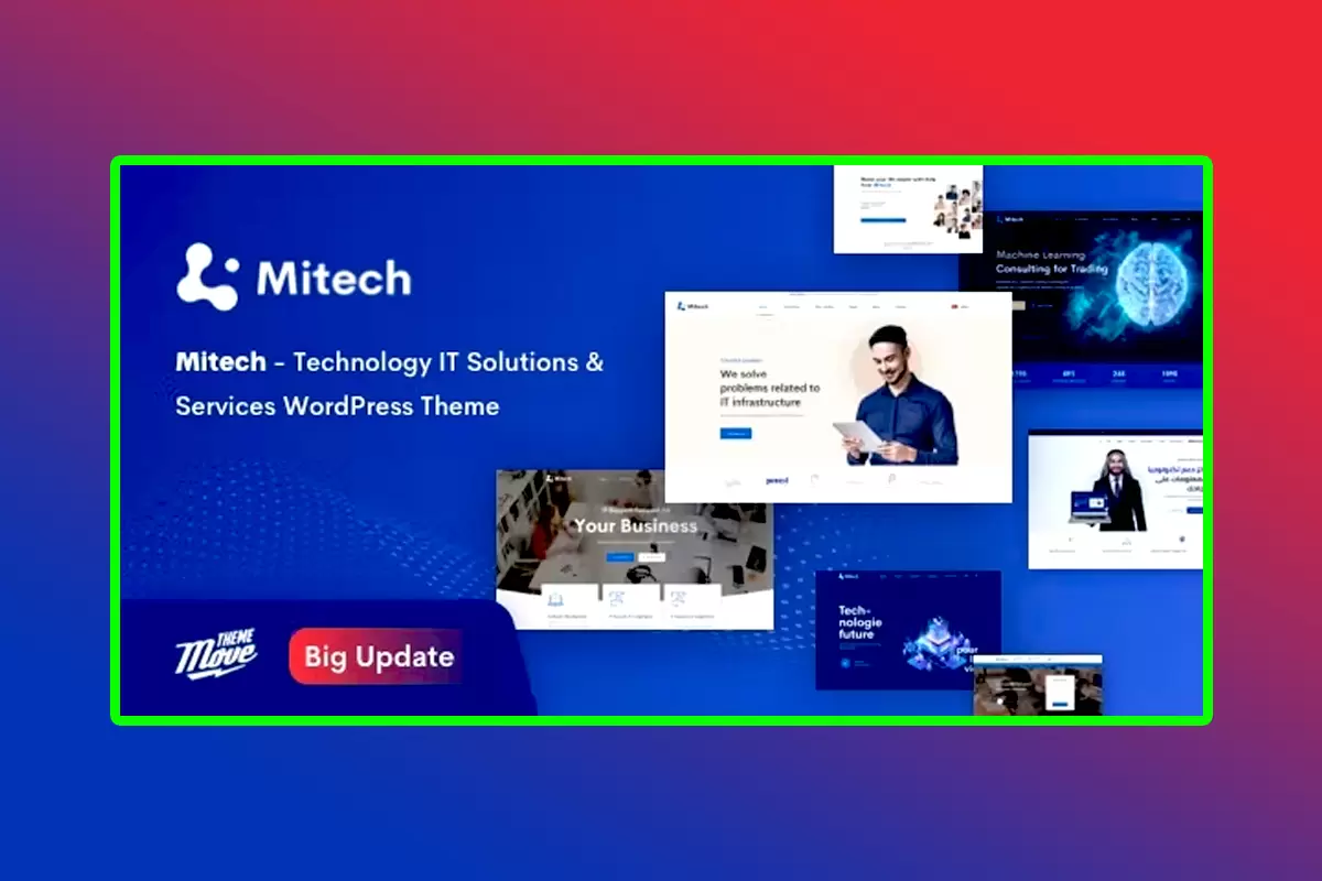 Mitech WordPress Theme Version 2.1.0 Technology IT Solutions & Services WordPress Theme