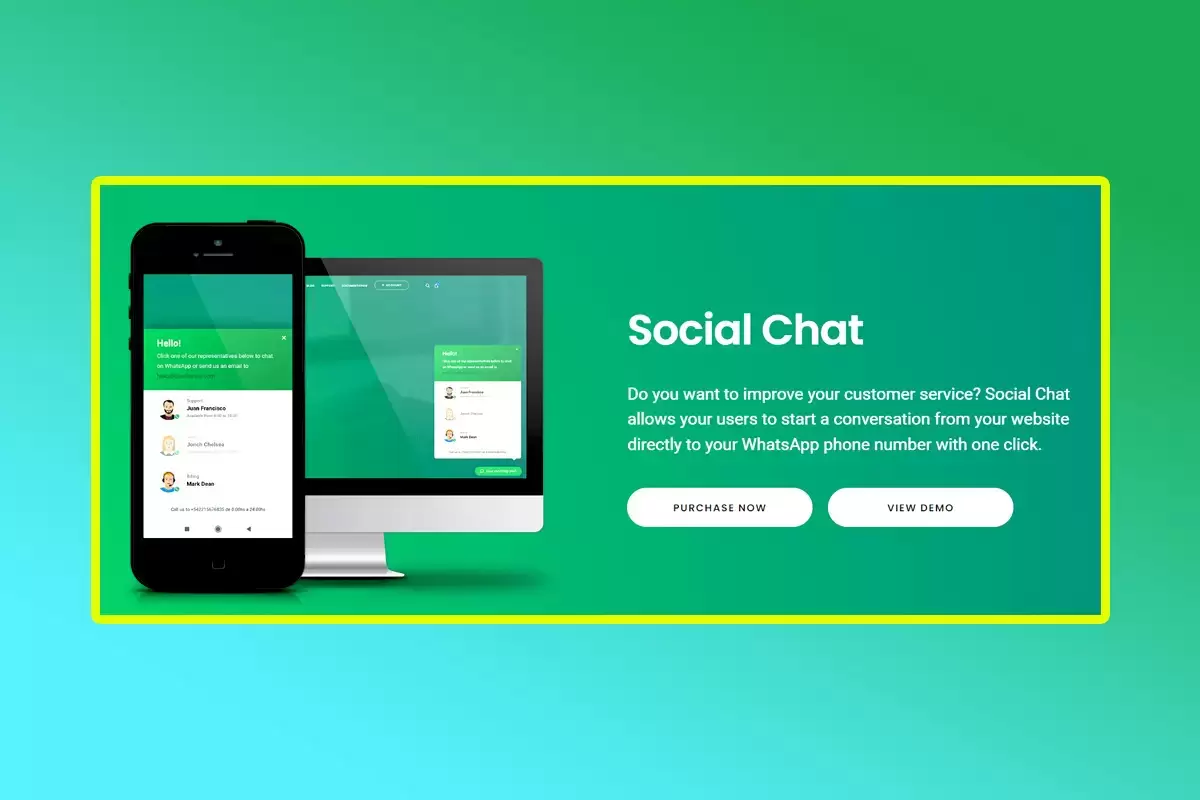 WhatsApp Chat WordPress Plugin Version 7.3.1 WP Social Chat For WordPress Websites