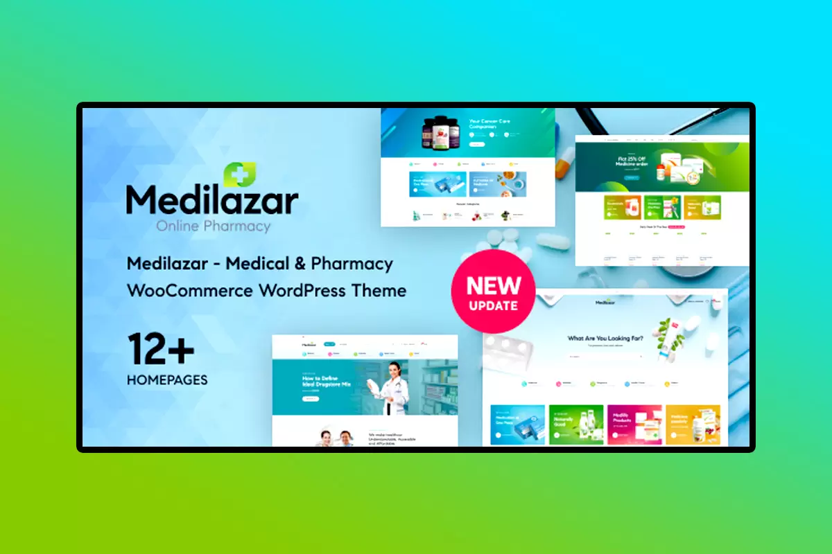 Medilazar WordPress Theme Version 1.2.7 Pharmacy Medical WooCommerce WordPress Theme