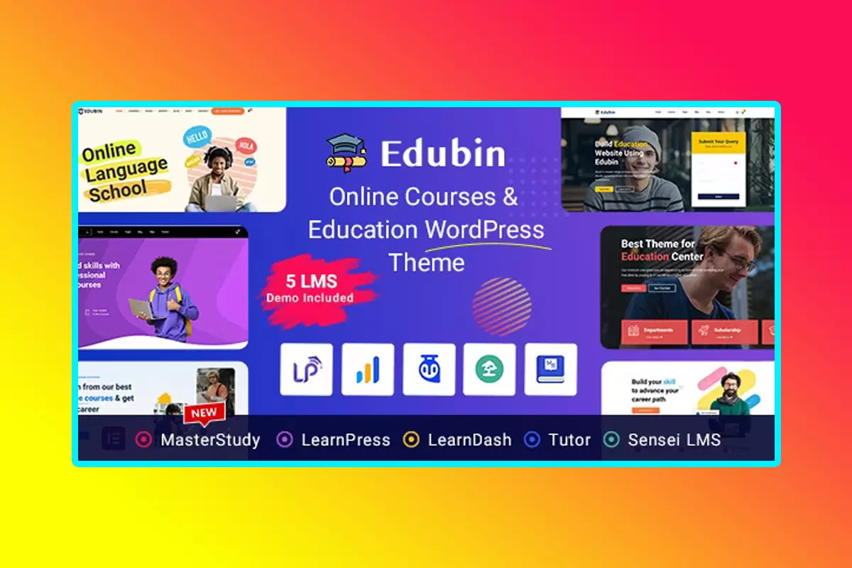 Edubin WordPress Theme Version 9.2.8 Education WordPress Theme