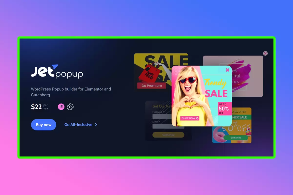 JetPopup WordPress Plugin Version 2.0.6 WordPress Popup Builder For Elementor