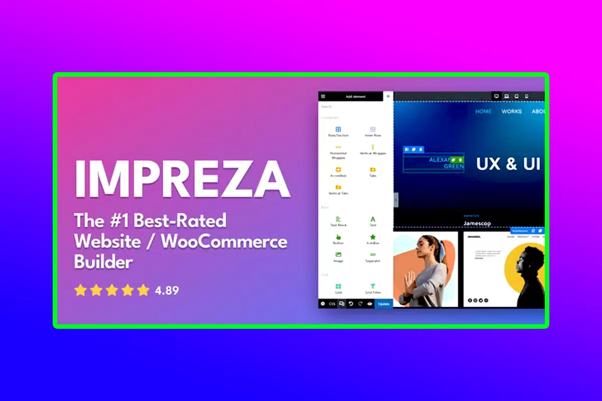 Impreza WordPress Theme Version 8.28 WordPress Website And WooCommerce Builder