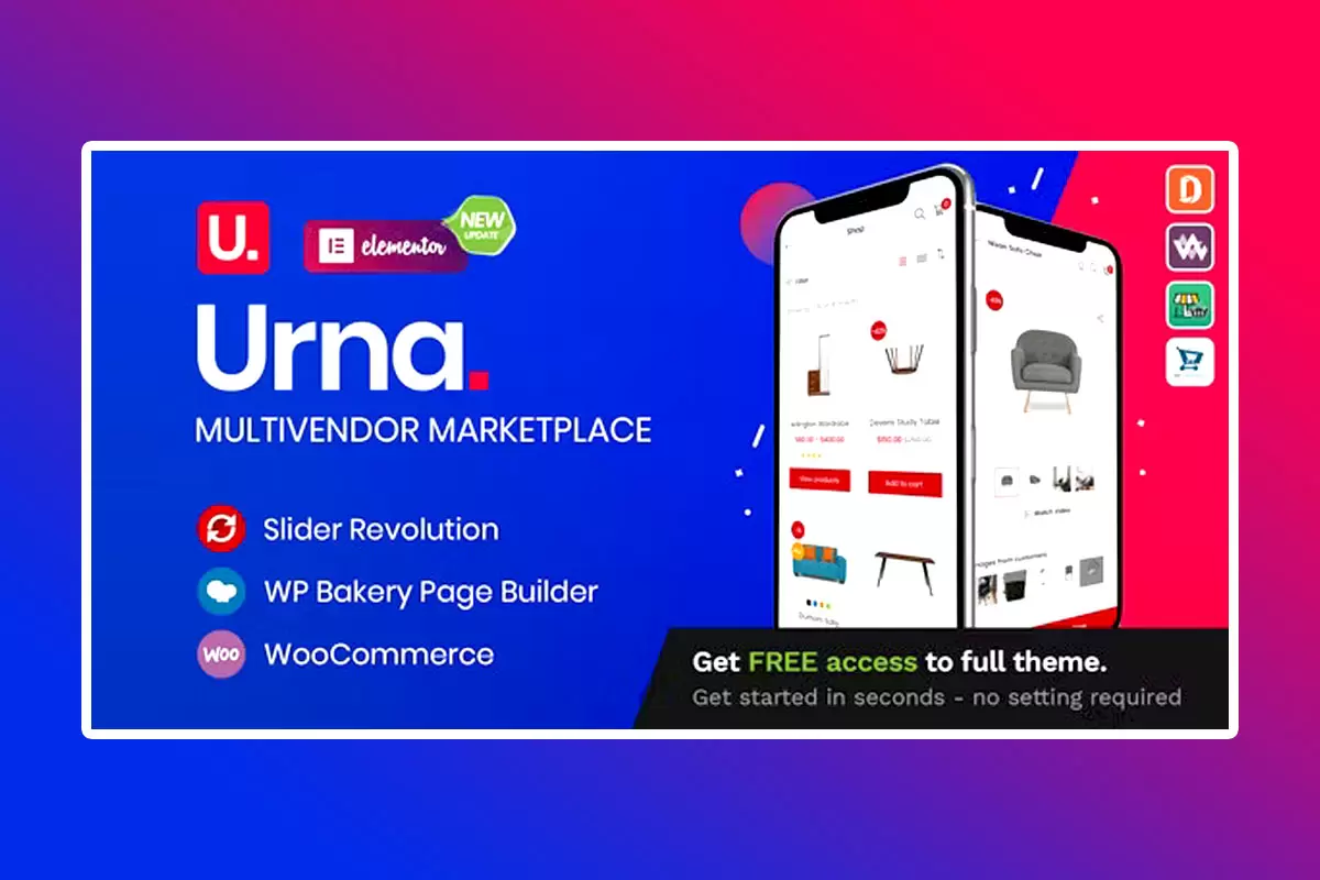 Urna WordPress Theme Version 2.4.14 All-In-One WooCommerce WordPress Theme