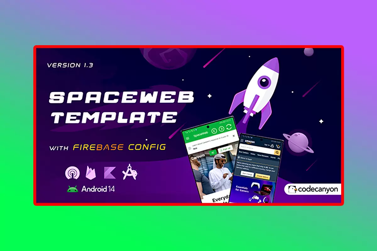 SpaceWeb Mobile APP Source Code Version 1.3 WebView With Remote Config