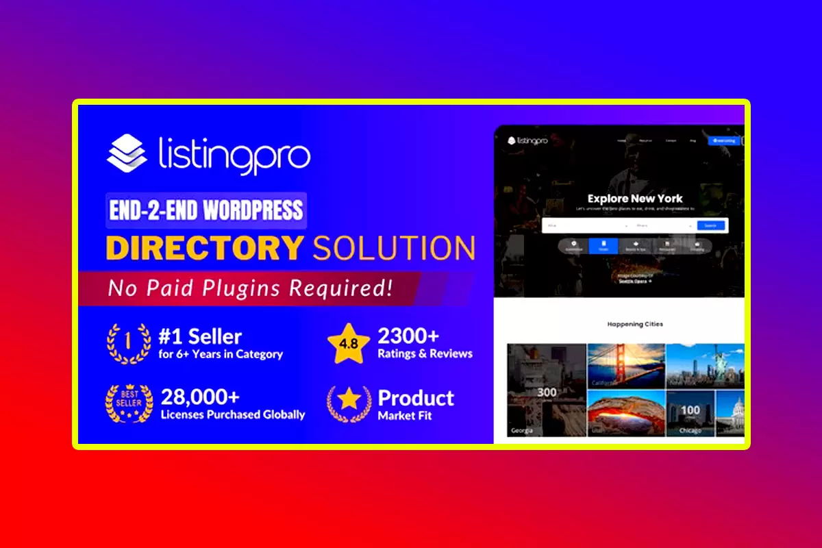 ListingPro WordPress Theme Version 2.9.4 WordPress Directory & Listing Theme